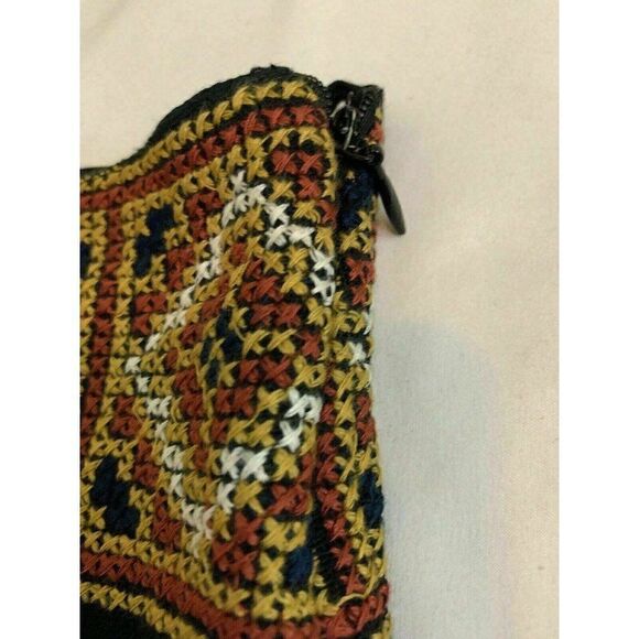 Stella Forest Paris Womens New Embroidered Black Beige Mini Skirt 36 Xs US 2 - Picture 3 of 11